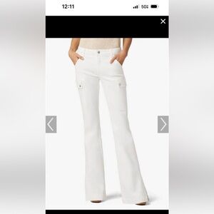 Joes Jeans - the Frankie - White Flare Cargo Pants